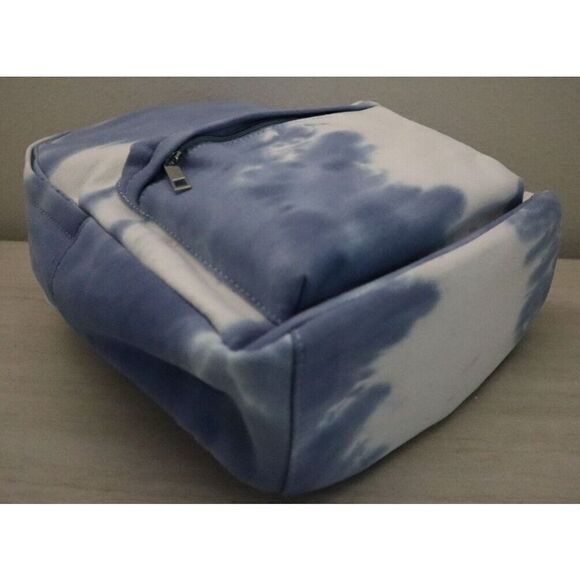 BP. Women's One Size Blue/White Adjustable Shoulder Strap Canvas Backpack - Picture 9 of 10